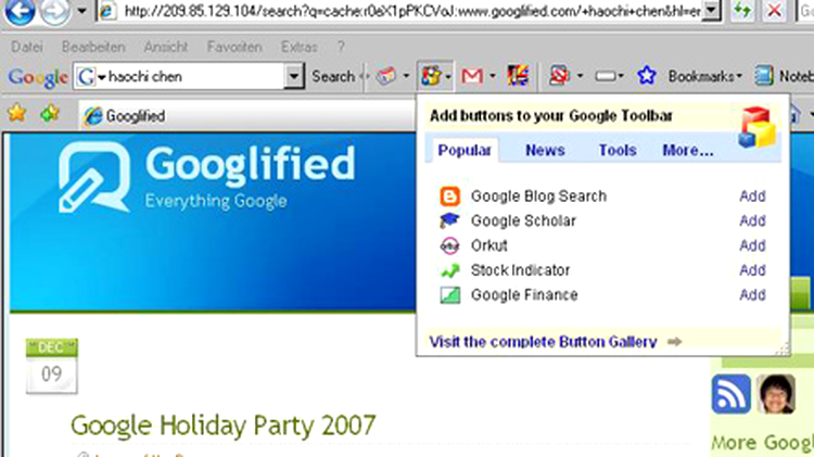 Google Toolbar 5