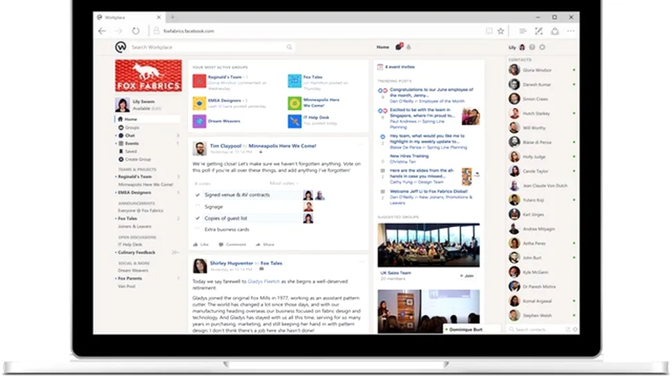 Facebook lansează Workplace, reţeaua de socializare şi organizare pentru companii