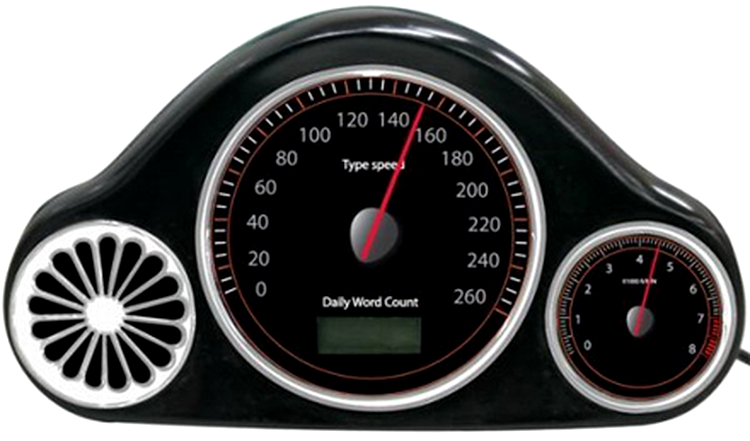 USB Typing Speedometer