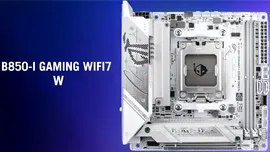 ROG STRIX B850-I Gaming WIFI7 W, o placa de bază ASUS pe … alb