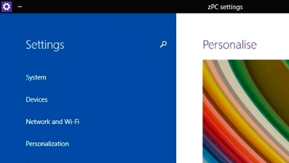 Windows 10 cu Start Menu, dar lăsat fără familiarul Control Panel