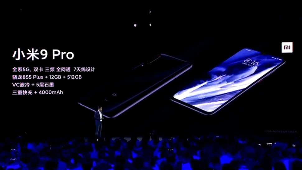Xiaomi a anunţat Mi 9 Pro, cel mai ieftin telefon puternic cu 5G