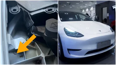 Descoperire tulburătoare făcută sub portbagajul din față al unei Tesla noi