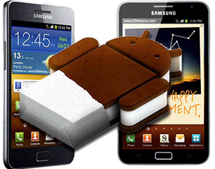 Samsung Galaxy S II şi Galaxy Note trec la Android 4.0