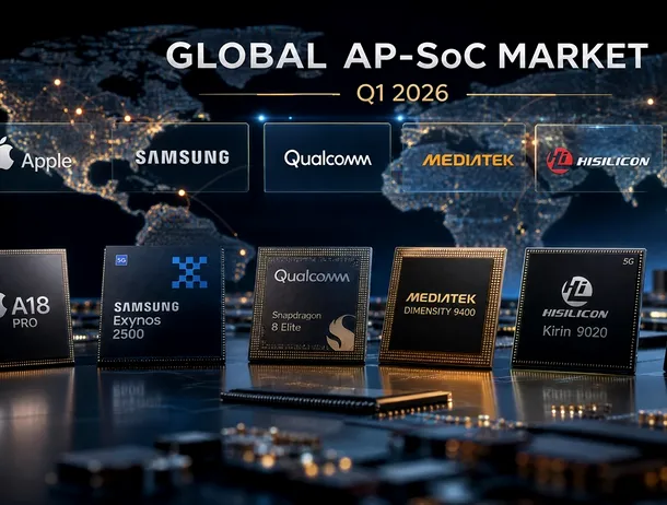 Apple și Samsung câștigă teren pe piața AP-SoC. MediaTek și Qualcomm înregistrează scăderi