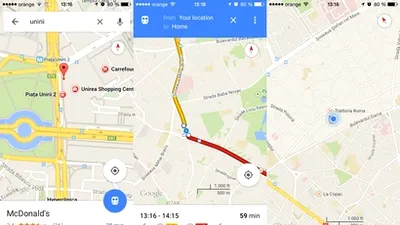Aplicaţia Google Maps pentru iOS primeşte rute colorate şi comenzi vocale