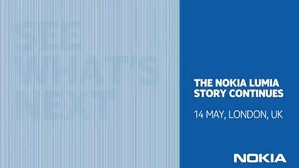 Nokia va prezenta viitoarele produse Lumia pe 14 mai