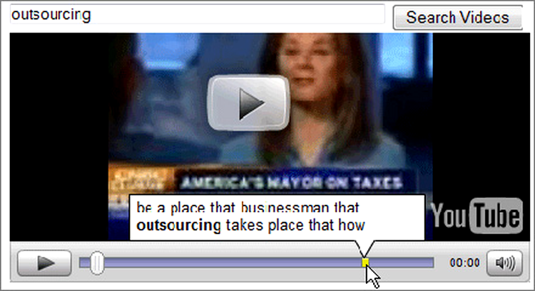 You Tube Speech Recognition