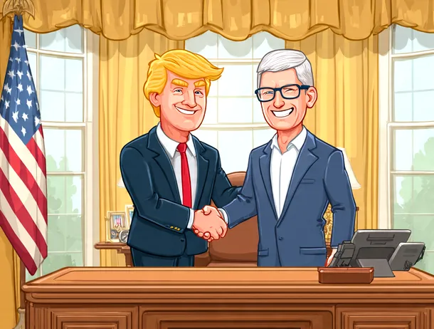 Donald Trump îl laudă pe Tim Cook la plecarea din funcția de CEO Apple