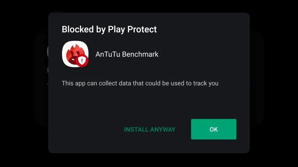 Google încearcă să blocheze instalarea AnTuTu pe telefoanele Android. Spune că aplicația spionează