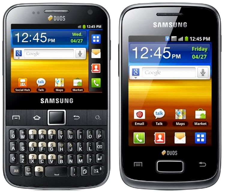 Samsung Galaxy Y DUOS şi Galaxy Y Pro DUOS ajung în magazine