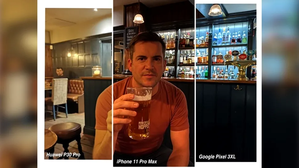 iPhone 11 Pro Max : modul foto nocturn comparat cu Huawei P30 Pro şi Pixel 3 XL. Care telefon este cel mai performant