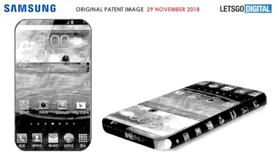 Samsung brevetează un smartphone „îmbrăcat” aproape complet în ecran