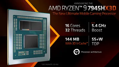 AMD lansează primul procesor cu 3D V-Cache, pentru laptopuri