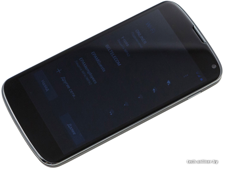 LG Nexus E960 - văzut din faţă