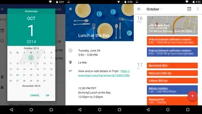 Calendarul din Android 5.0 devine mai inteligent şi mai arătos