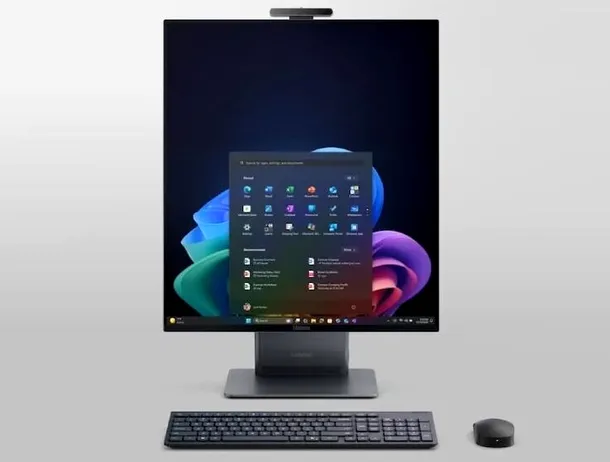 ThinkCentre X AIO: ecran vertical de 27,6 inci și Core Ultra X7