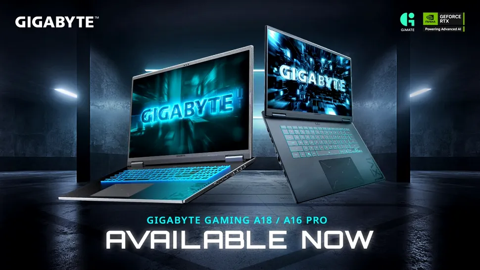 Gaming A16 PRO și A18, noile laptopuri Gigabyte