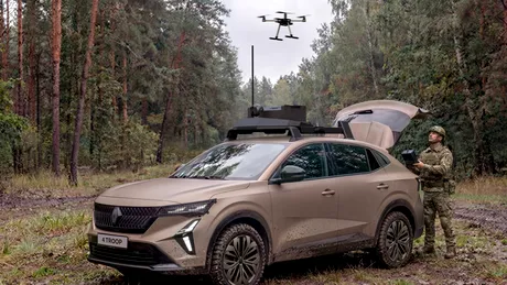 Renault și Thales au creat un vehicul care poate coordona drone cu ajutorul AI