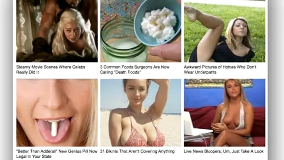 Facebook va pedepsi site-urile cu platforme de content discovery care furnizează reclame sexy dubioase şi oferă puţin conţinut real