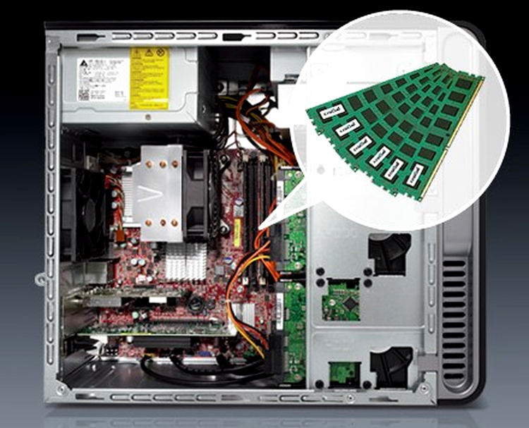 Pe placa de baza se pot monta 6 module de memorie