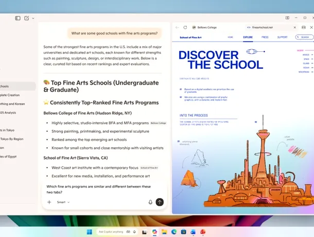 Copilot primește un mini-browser și alte noi funcții în Windows 11
