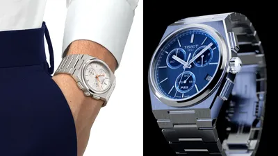 Noul Tissot PRX Chronograph este de peste 4 ori mai ieftin decât versiunea automată. Are o carcasă de 41 mm și funcție split-seconds
