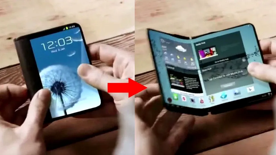 Primul smartphone Samsung cu ecran pliabil ar putea intra în producţie înainte de finalul acestui an
