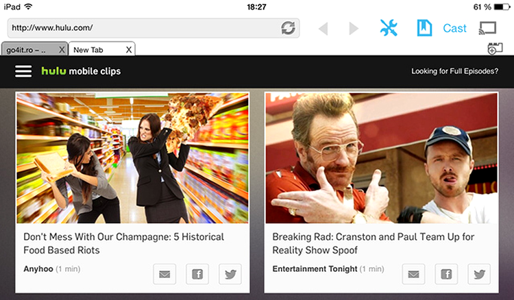 CastNow Browser pentru iOS