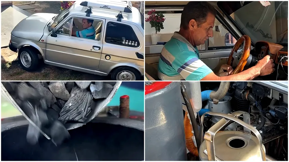 VIDEO | Un mecanic cubanez și-a modificat mașina veche pentru a funcționa cu cărbune