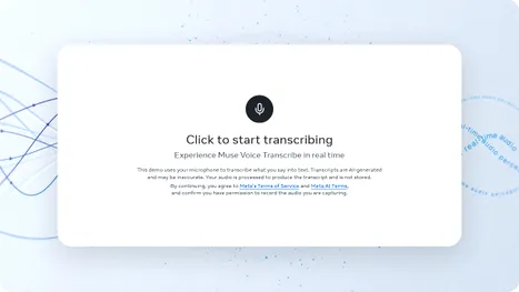 Meta lansează un AI care ascultă și transcrie conversații în timp real. Muse Voice Transcribe recunoaște peste 20 de vorbitori
