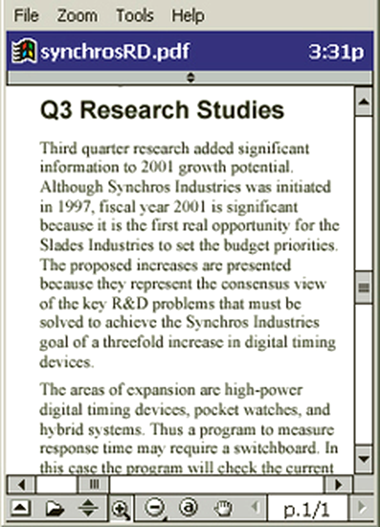 Adobe Reader Pocket PC