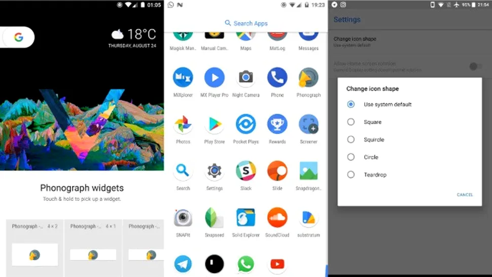 Pixel Launcher 2.1 aduce interfaţa Android Oreo şi pe dispozitivele care rulează versiuni mai vechi de Andrid