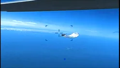VIDEO: Momentul când un avion de luptă rusesc lovește o dronă americană deasupra Mării Negre