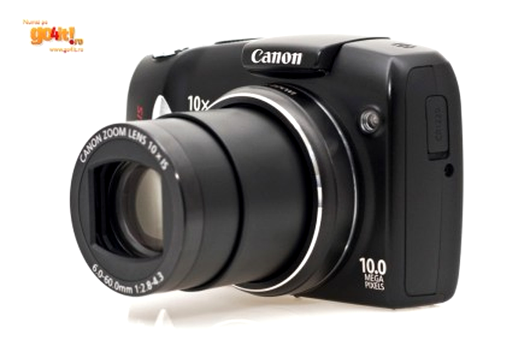 Canon SX120 IS cu obiectiv 10x, stabilizat optic