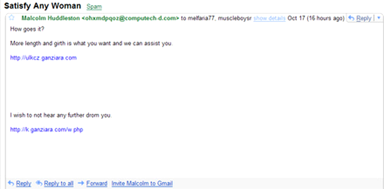 spam link
