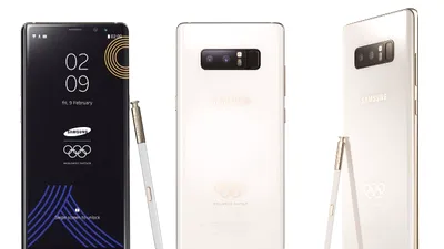 Samsung a dezvăluit o ediţie limitată Galaxy Note 8, celebrând Jocurile Olimpice de iarnă 2018