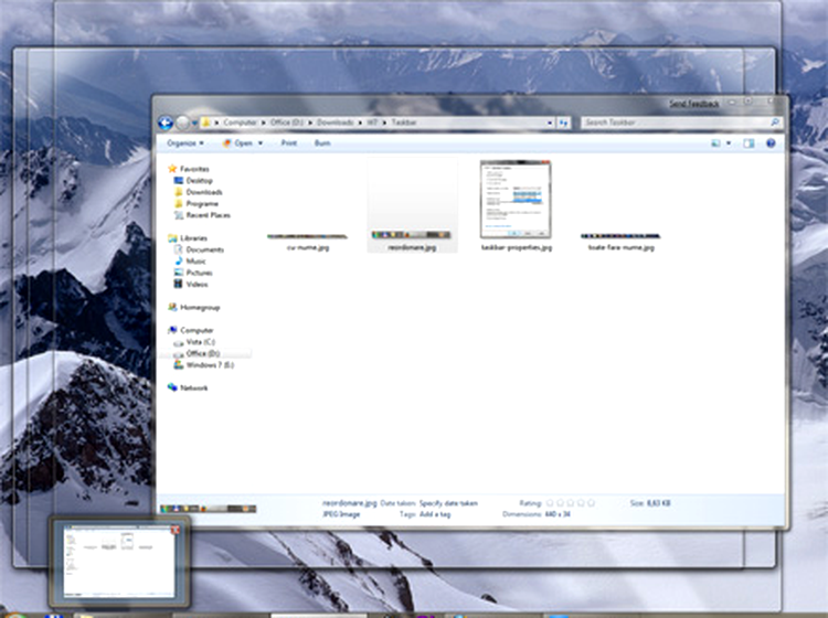 Windows 7 - noul taskbar