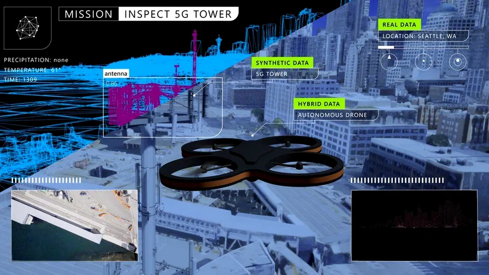 Microsoft lansează Project AirSim, primul simulator de drone pentru antrenarea sistemelor AI