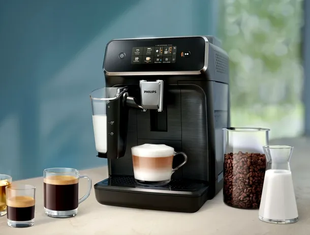 Reducere la Auchan pentru un espressor automat Philips cu sistem de spumare. Preț cu 300 de lei sub cel de la eMAG