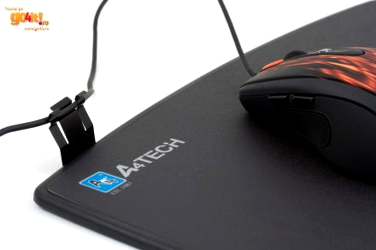 Mouse pad A4Tech X7-800MP - utilizarea suportului pentru fir