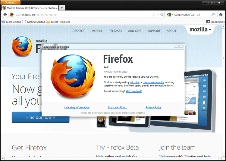 Firefox 12 este gata de download