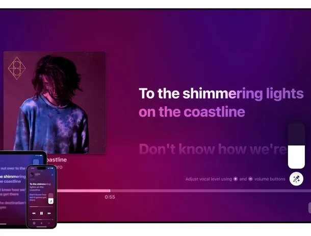 Apple Music primește funcția de karaoke în timp real Apple Sing