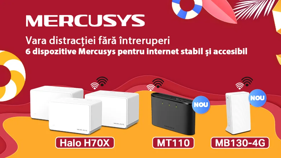 Dispozitive Mercusys care oferă internet stabil și accesibil pentru orice locuință