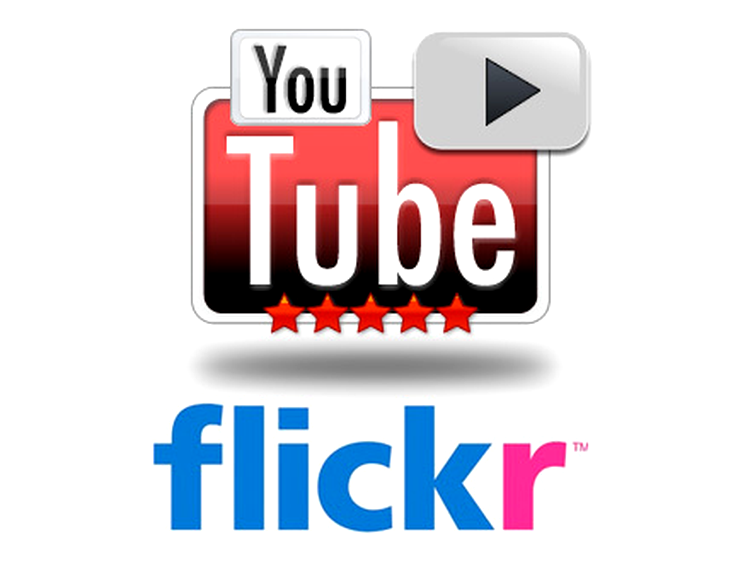 YouTube şi Flickr