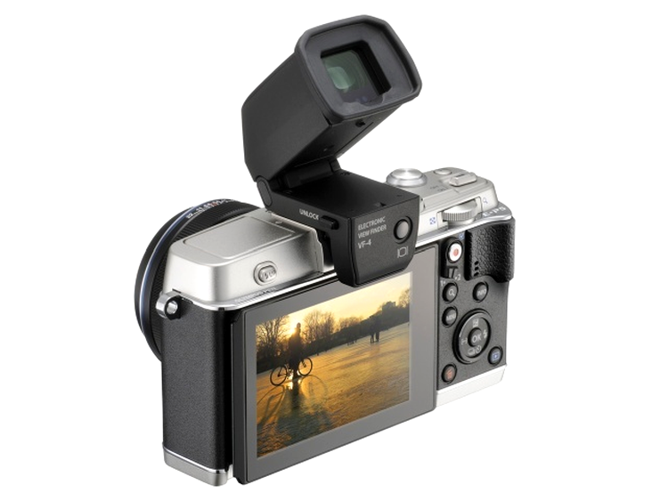 Olympus PEN E-P5 cu ocularul electronic ataşat