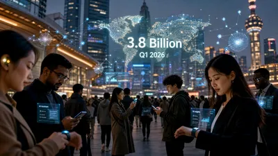 Adopția globală a modelelor AI LLM depășește 3,8 miliarde de utilizatori în T1 2026