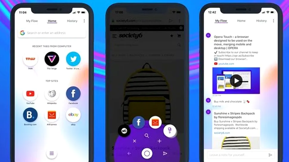 Opera Touch - browserul perfect pentru iPhone?