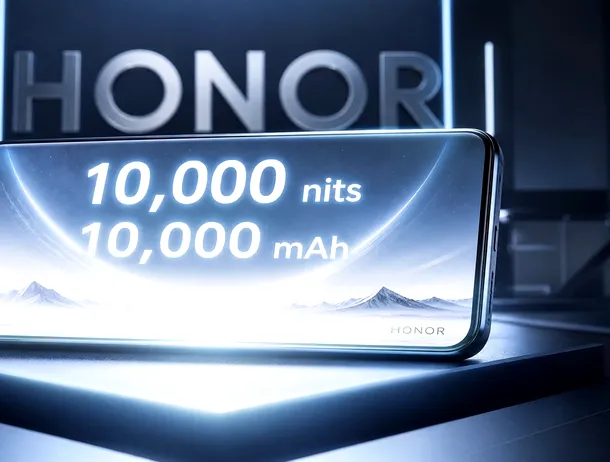 Honor pregătește un smartphone cu ecran de 10000 de niți și baterie uriașă