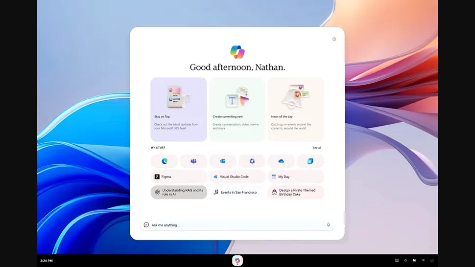 Microsoft a testat un concept de Windows bazat aproape integral pe Copilot. Un clip scurs online dezvăluie proiectul